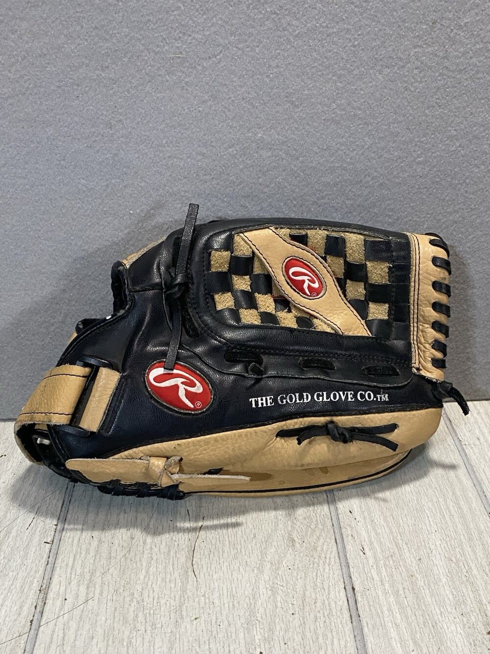 RAWLINGS PLAYMAKER Gold PM2709AB SOFTBALL GLOVE 13.5" RHT Broken IN